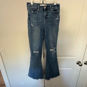 Altar'd State Distressed Flare Jeans Sz 27